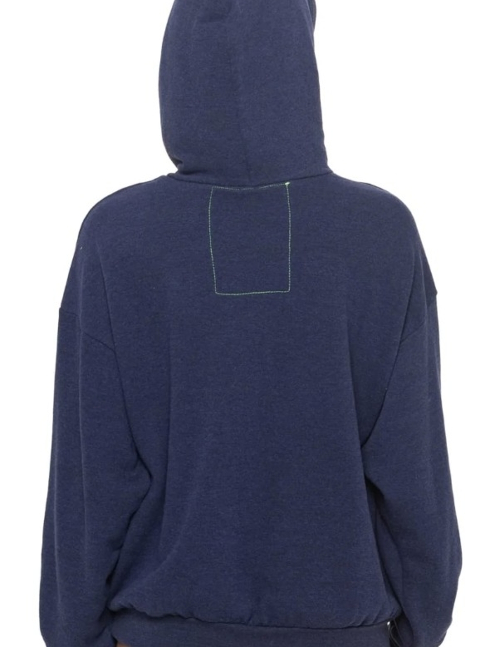 Navy Striped Hoodie Sweatshirt - Women - Picture 3 of 6